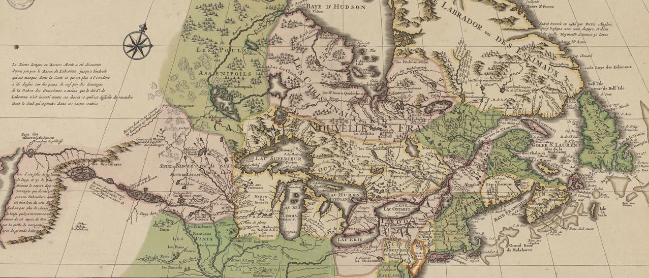 Carte du Canada ou de la Nouvelle-France de Guillaume de l'Isle