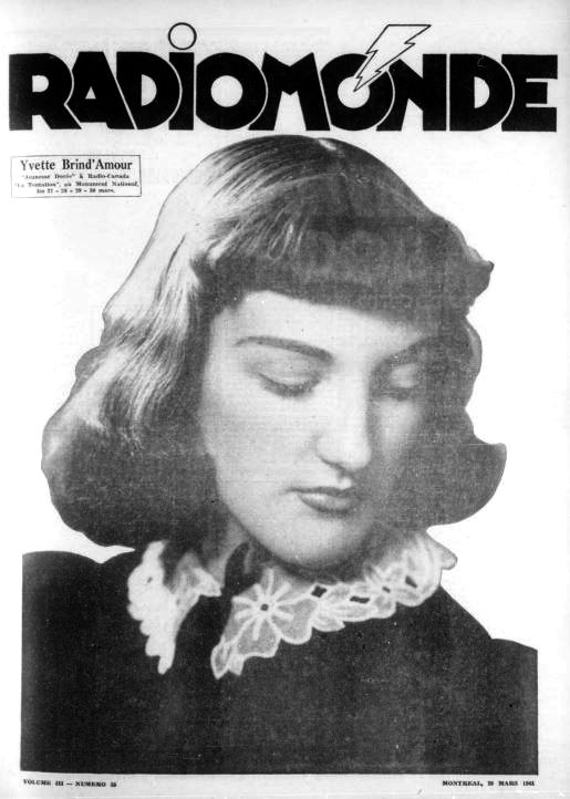 Radiomonde, samedi 29 mars 1941, page couverture.
