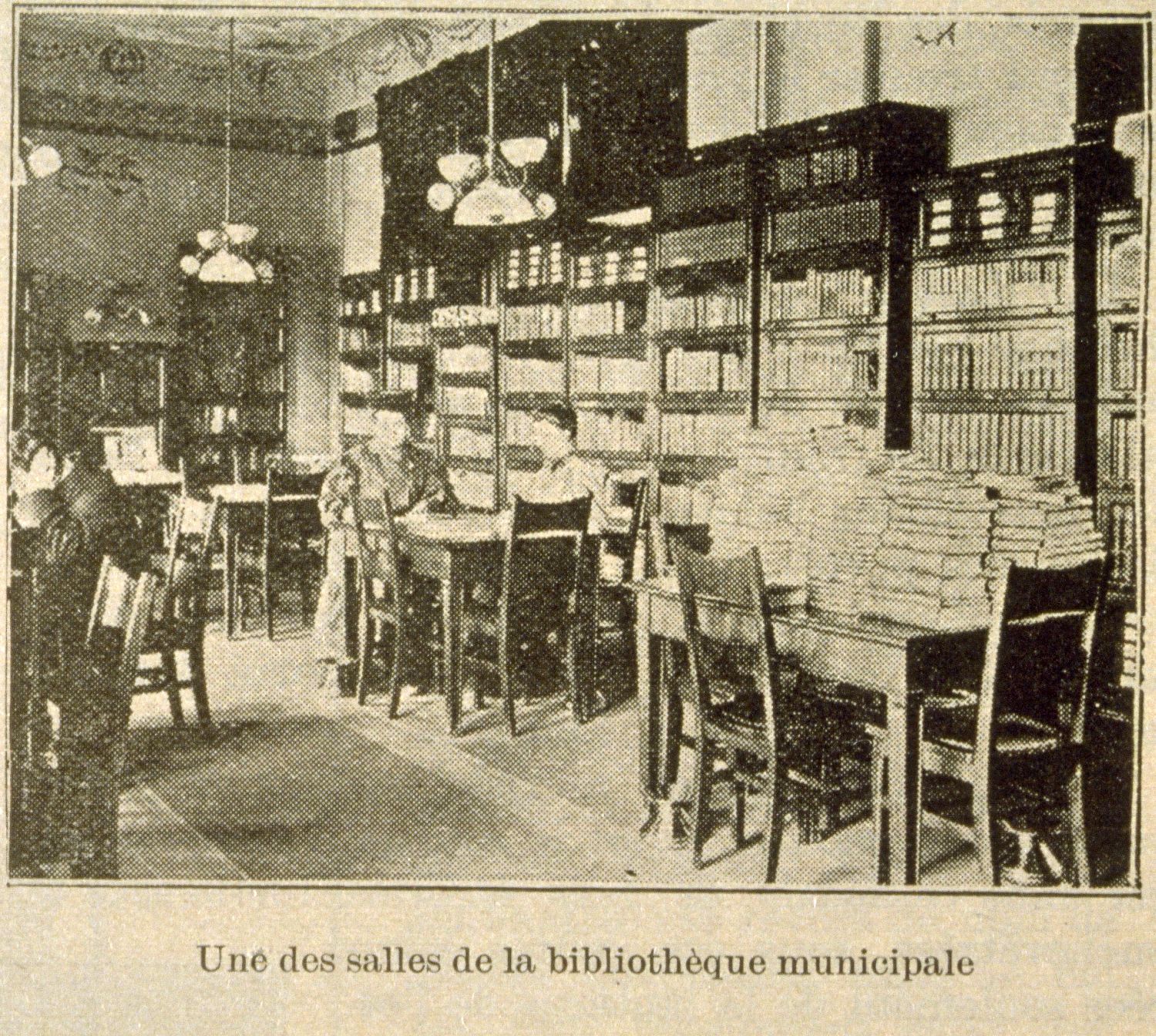 Une des salles de la bibliothèque municipale