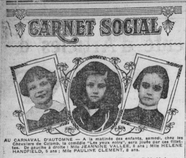 La Presse, lundi 6 décembre 1920, p. 8.