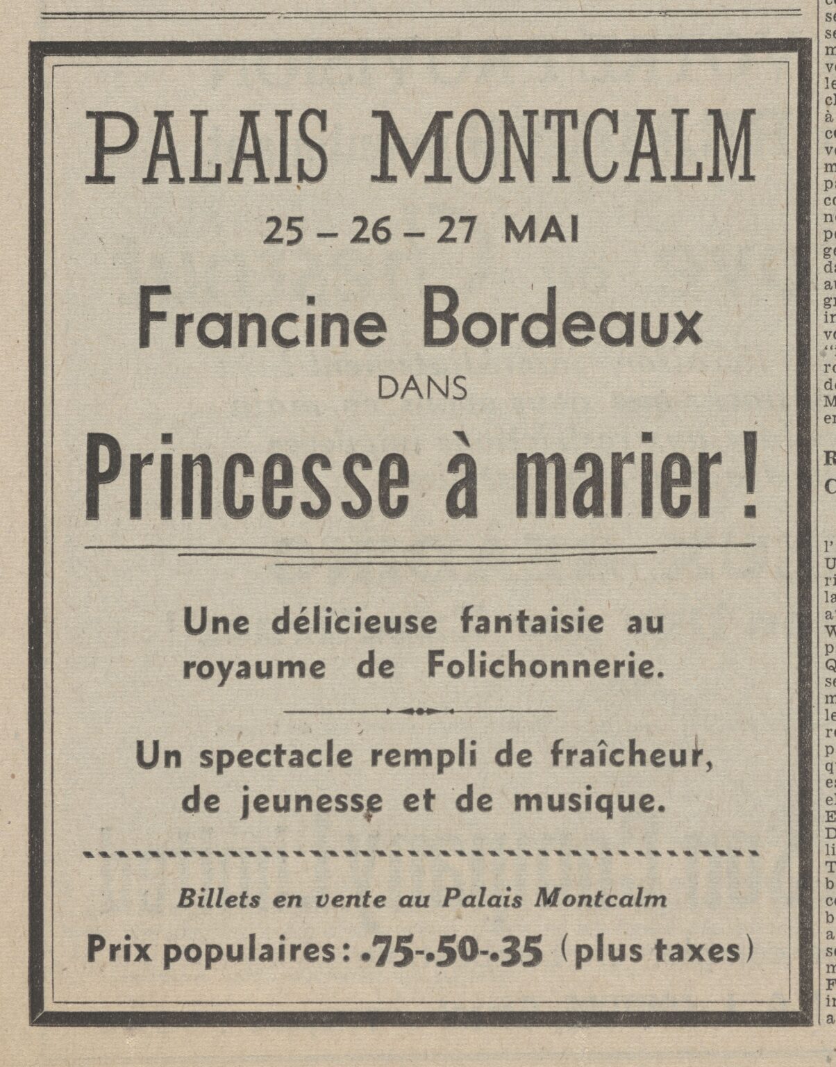 Le Soleil, 23 mai 1942, p. 12.