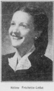 Portrait d’Hélène Fréchette-Leduc.