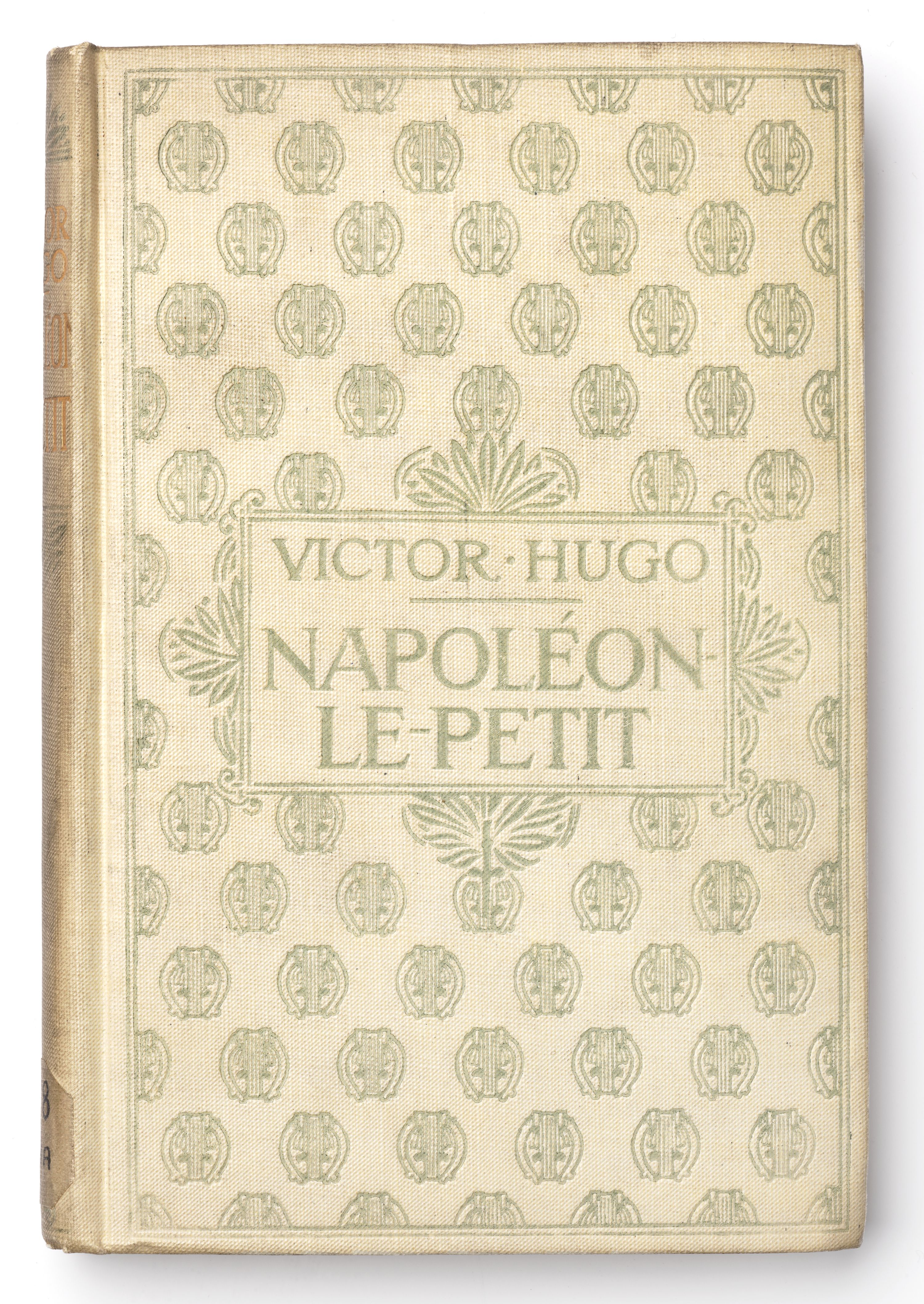 Couverture de la première édition de Napoléon-le-Petit, un pamphlet politique de Victor Hugo contre Napoléon III 