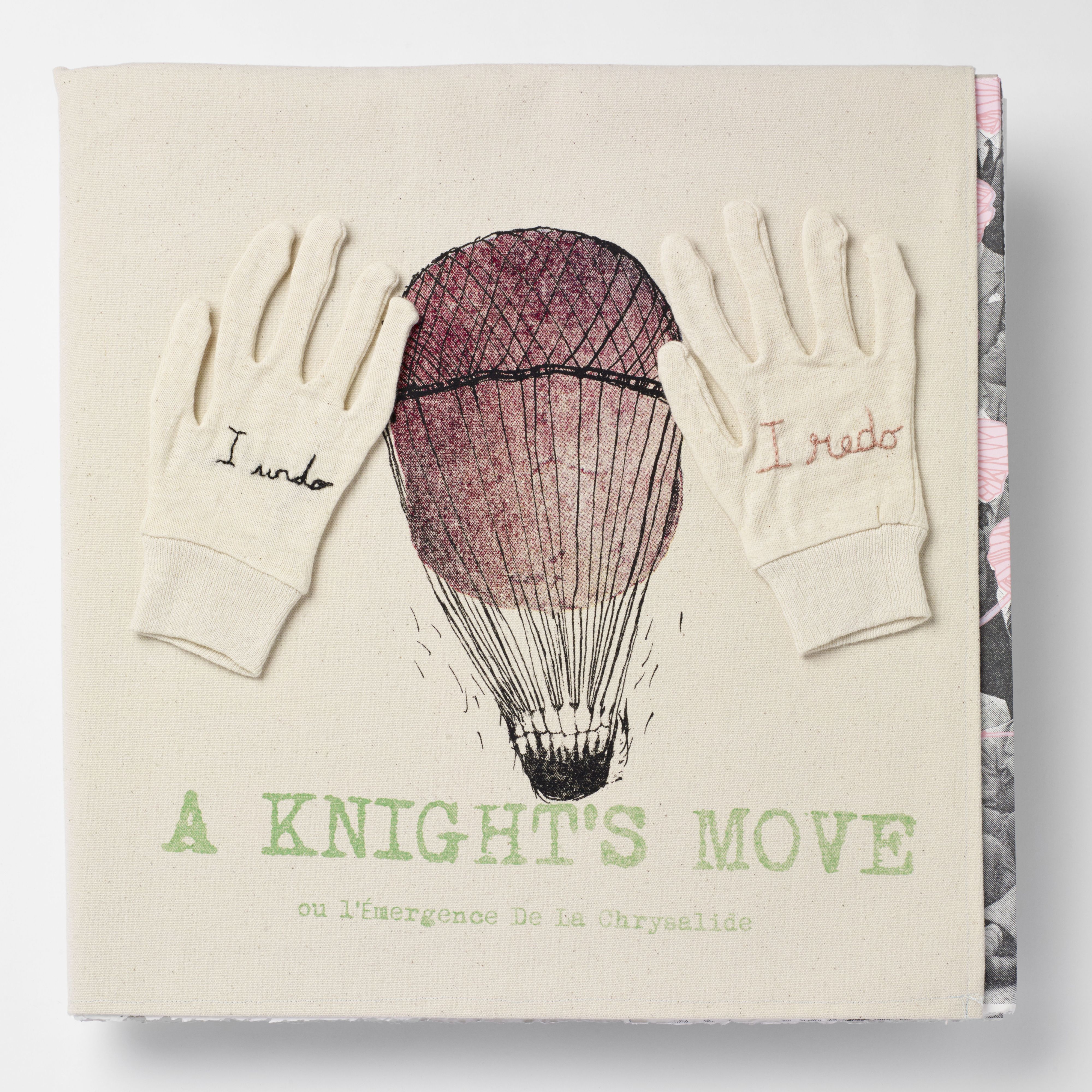 Page couverture d'un livre d'artiste de Pascaline Knight, publié à Montréal en 2011
