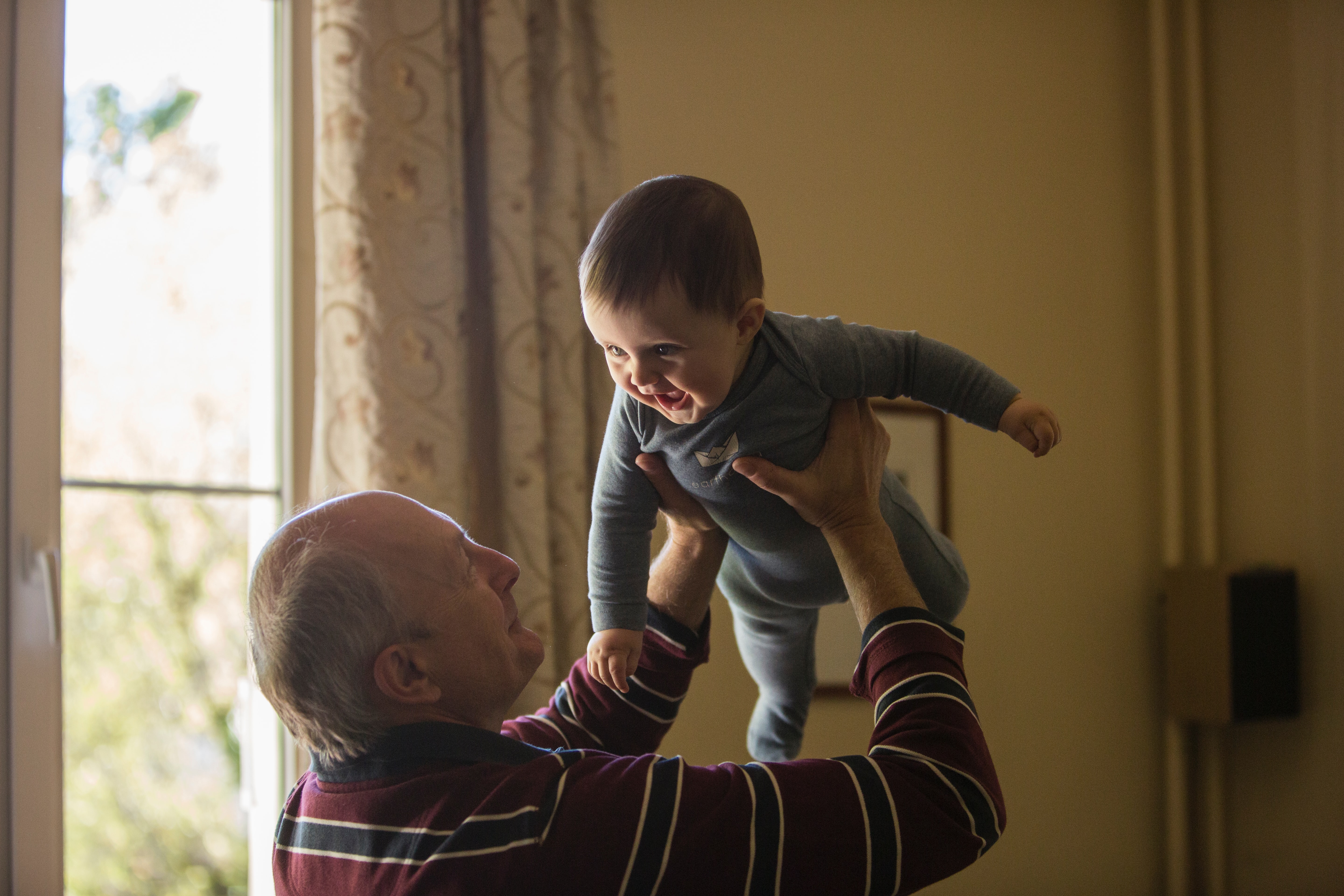 grand-père et petit-fils