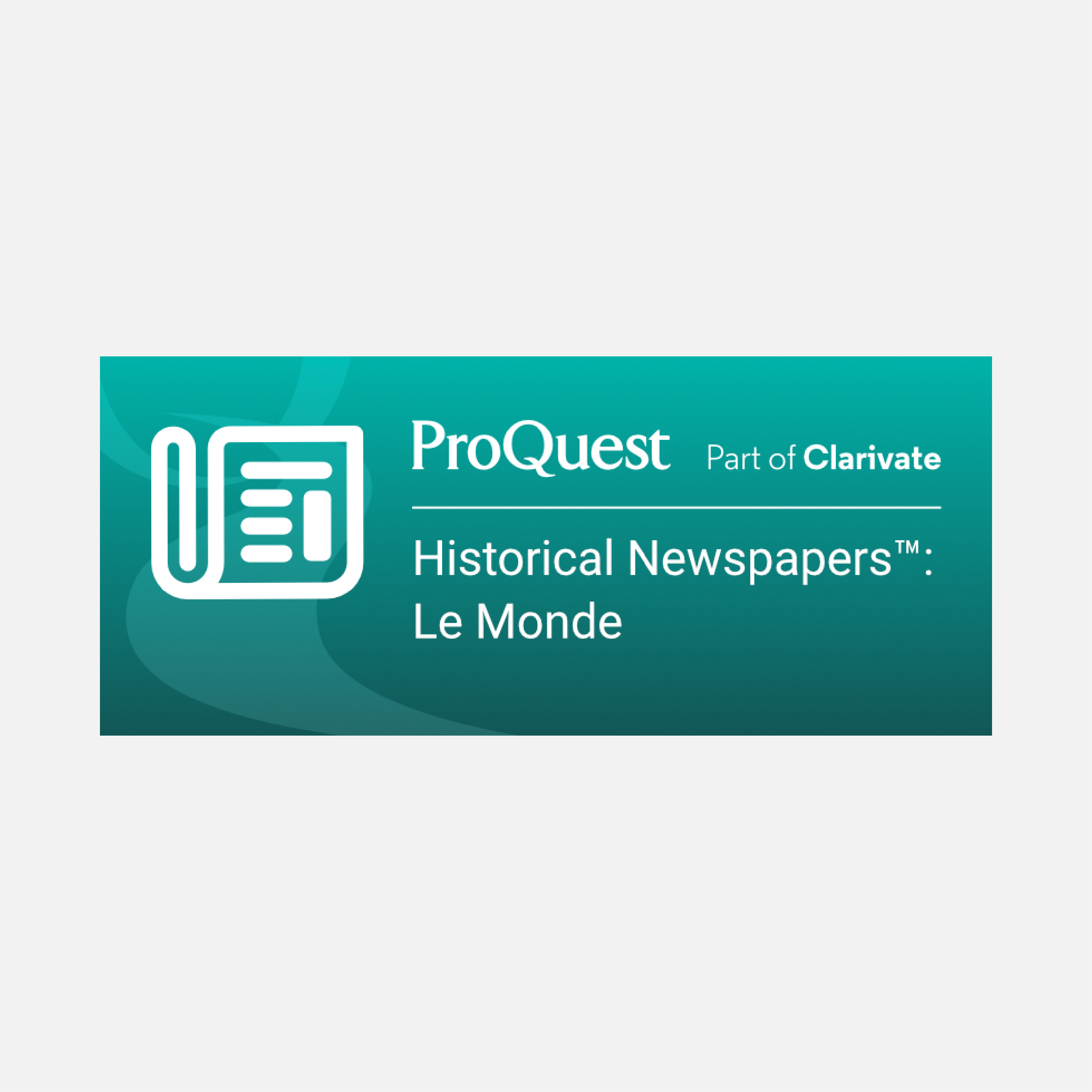 logo Le Monde (ProQuest Historical Newspapers)
