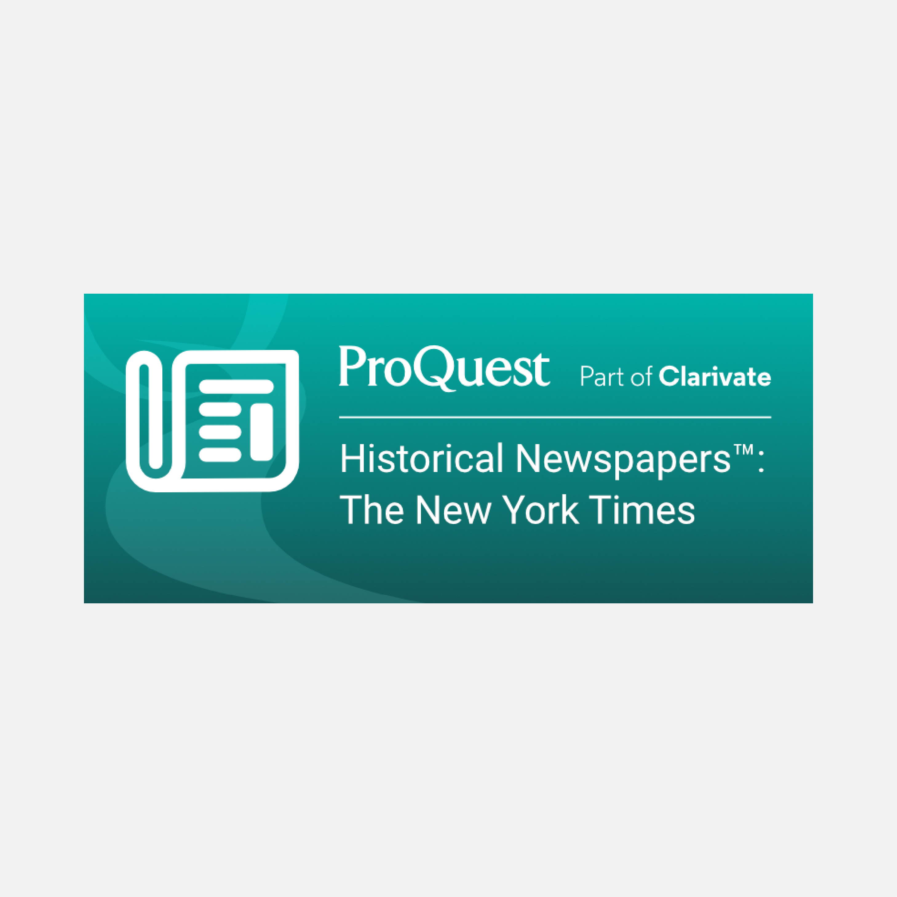 Logo New York Times (ProQuest Historical Newspapers)