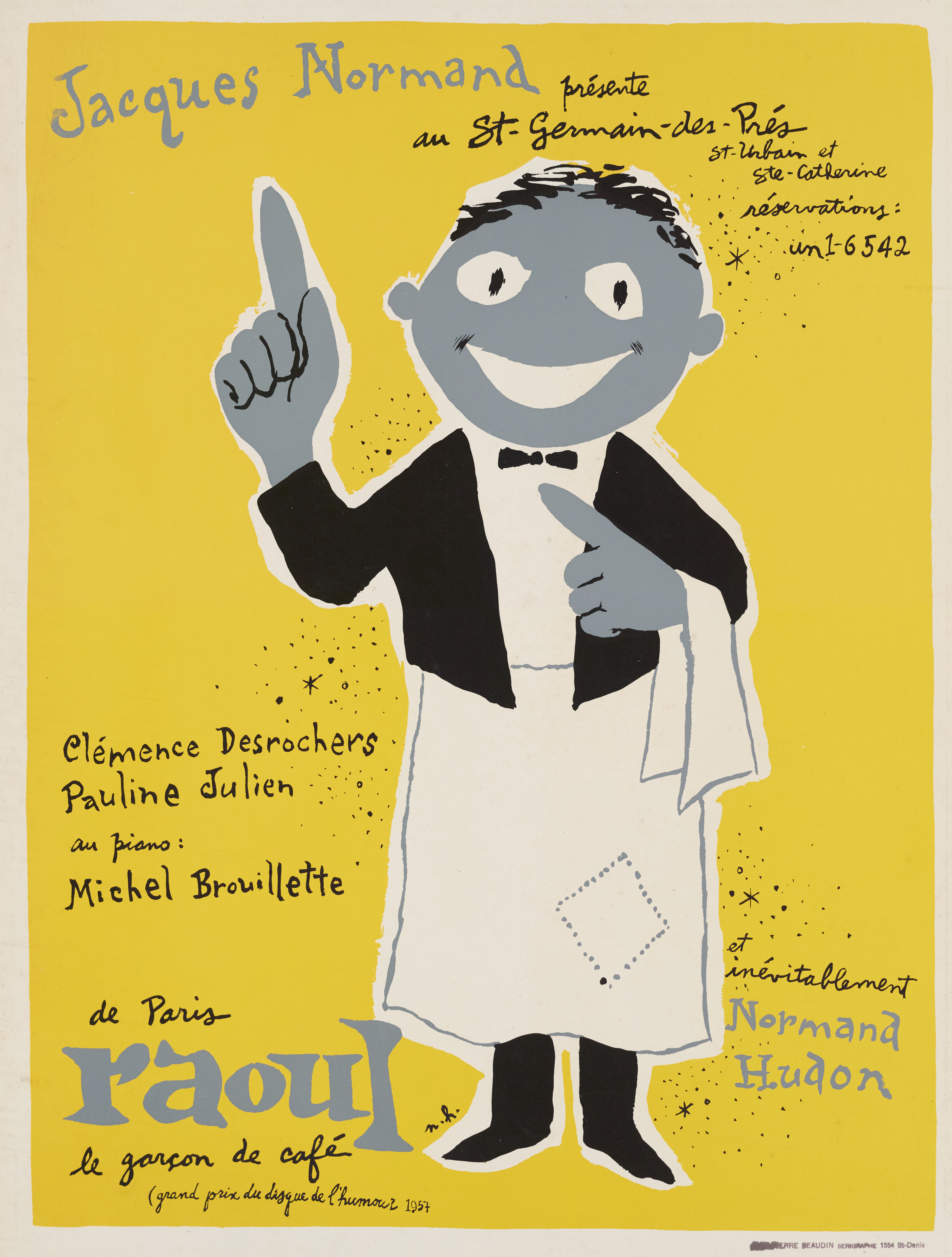 Affiche du spectacle Raoul le garçon de café
