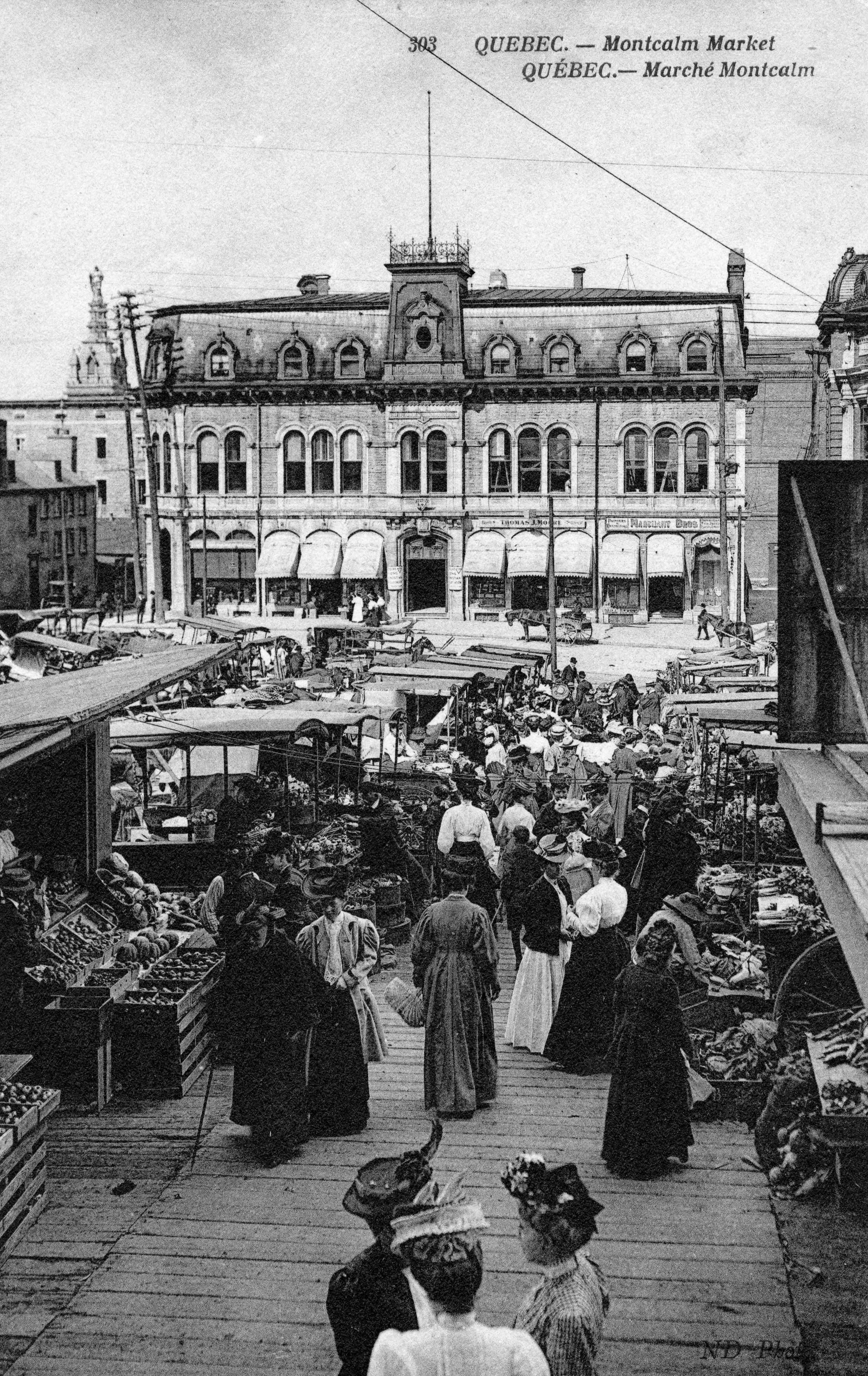 Québec, Marché Montcalm, 1907