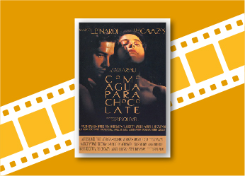 Affiche présentant deux personnages du film Como agua para chocolate.