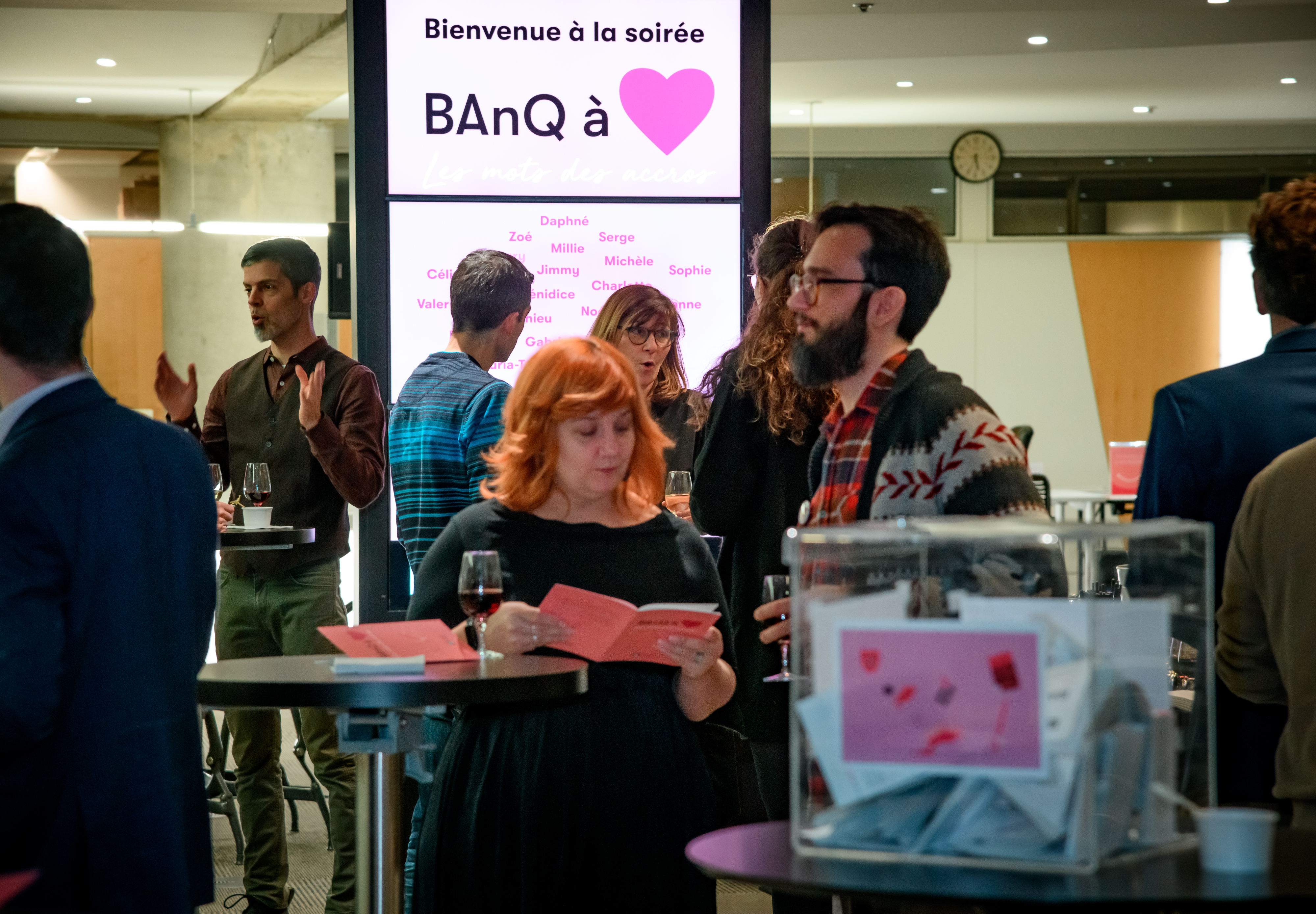 Soirée BAnQ à cœur à la Grande Bibliothèque