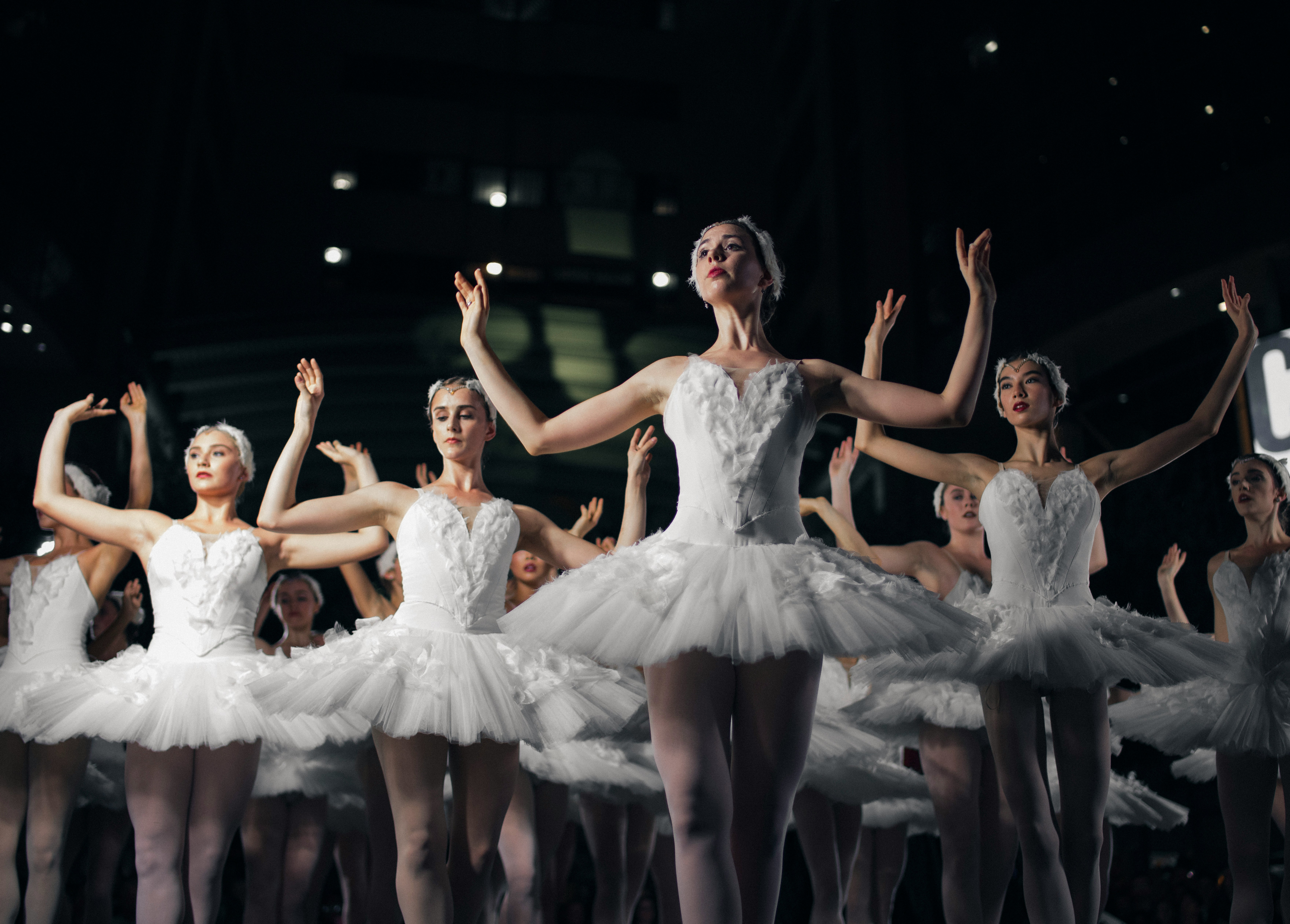 Groupe de danseuses de ballet.