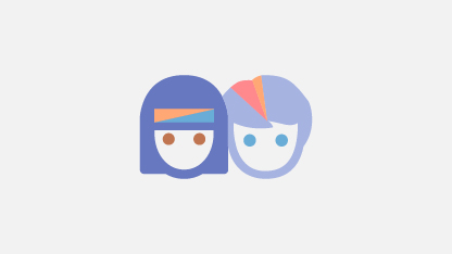 Illustrations. Deux têtes d'enfants.