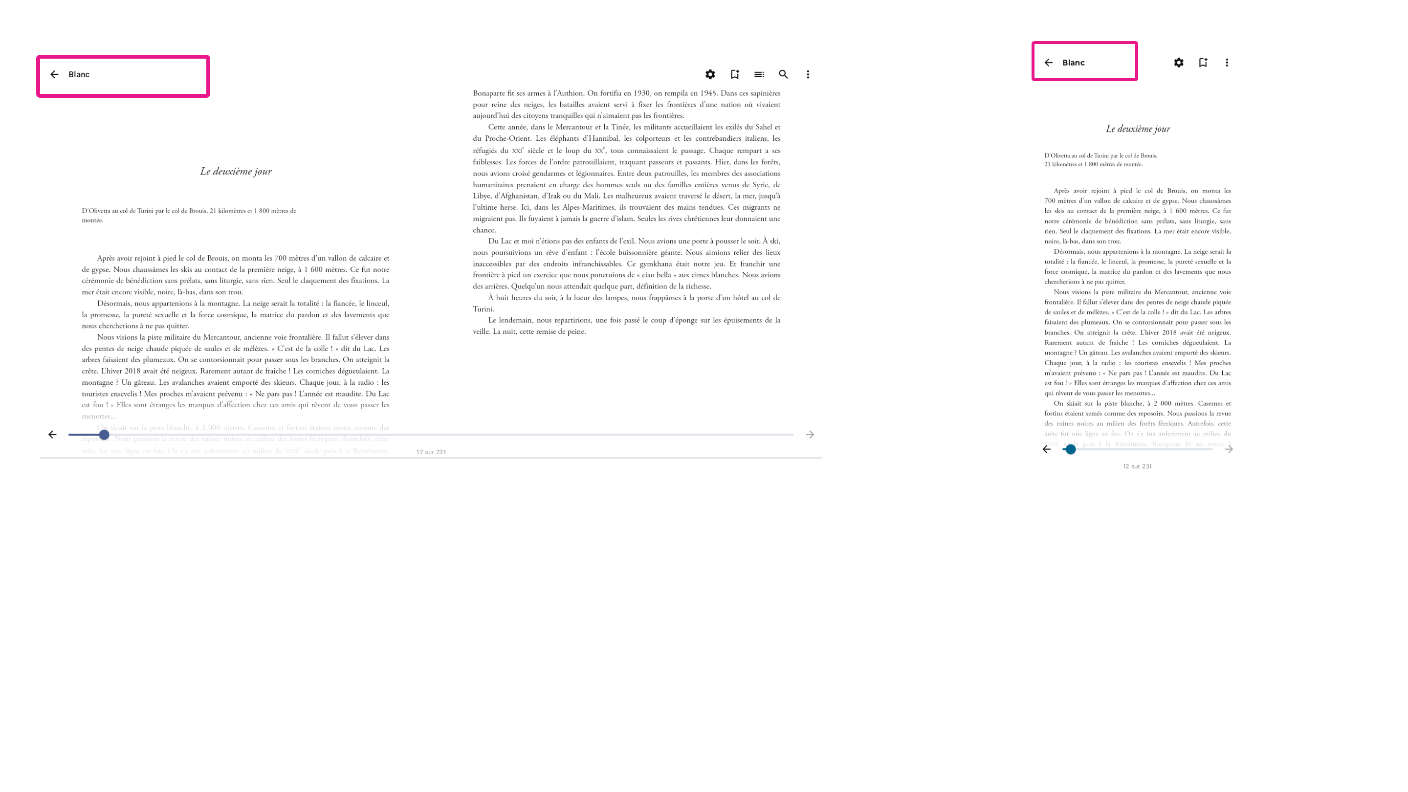 Option pour fermer un livre
