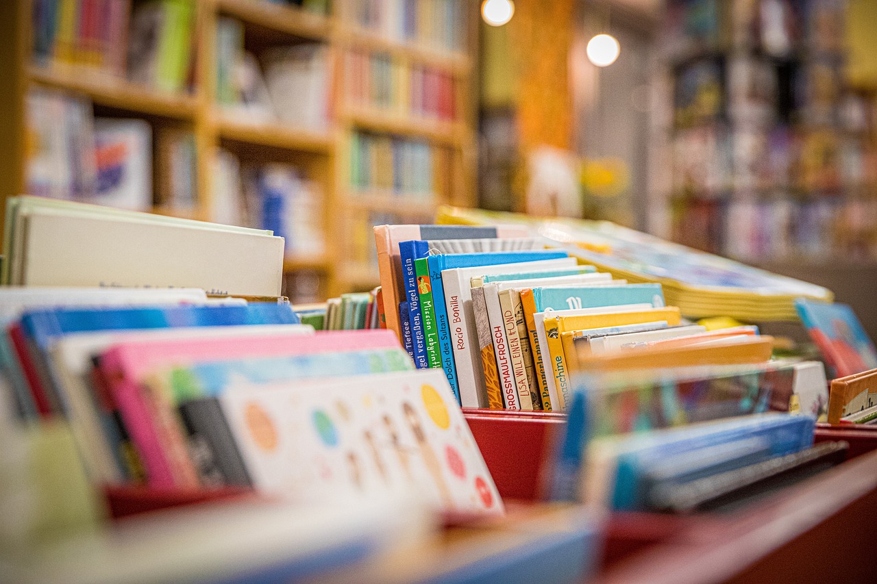 Bibliothèque de livres pour enfants.