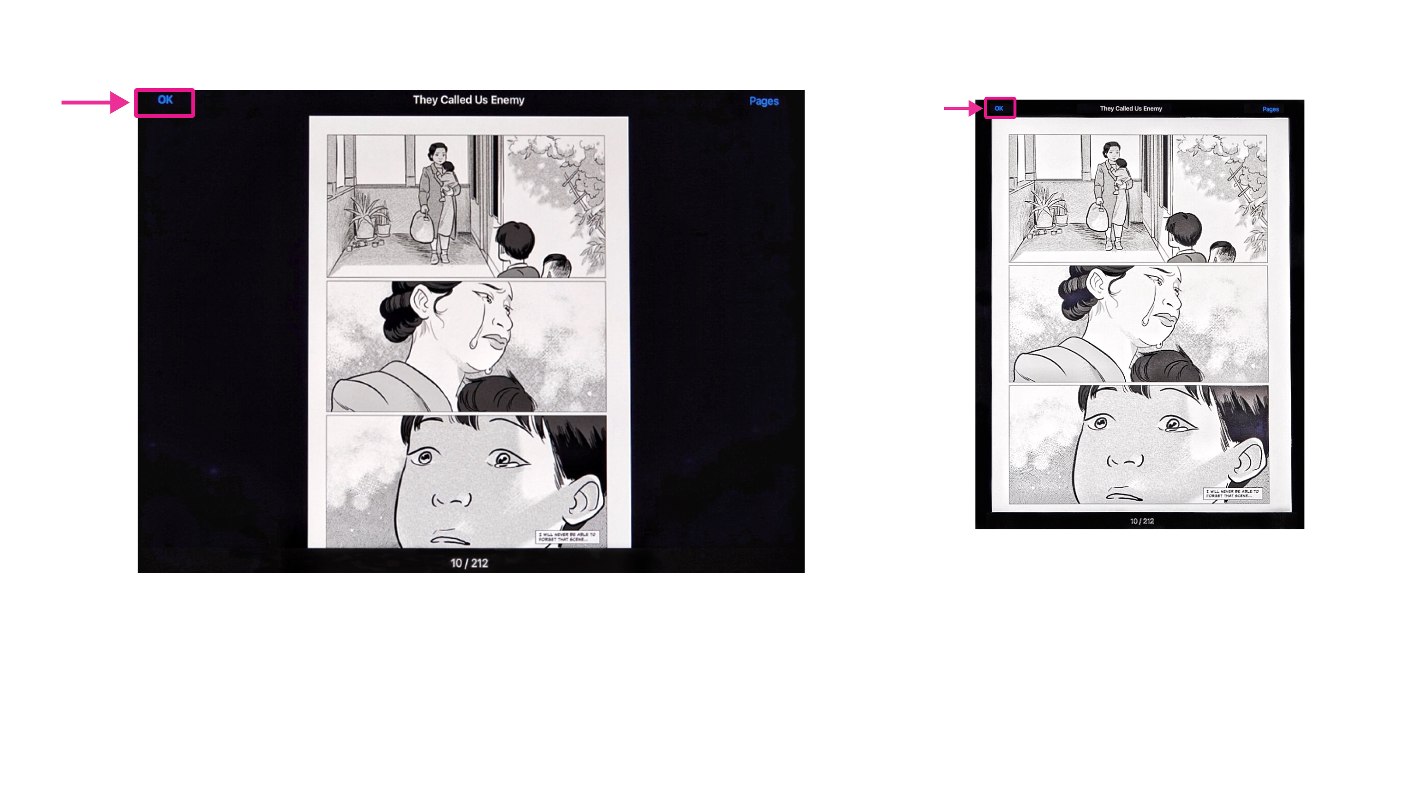 Option pour fermer un livre