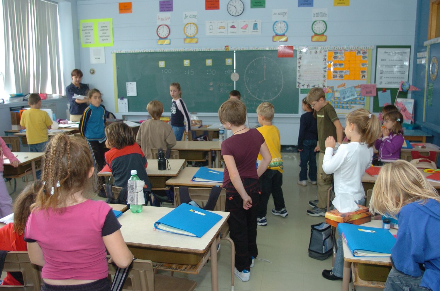 enfants dans une classe