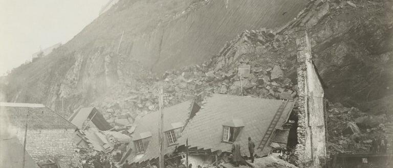 Quartier Cap-Blanc — Rue Champlain — Catastrophe, septembre 1889