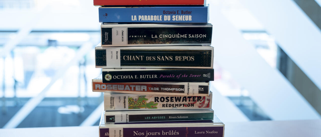 Pile de livres.