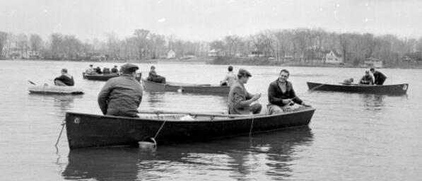 Pêche à la perchaude au Québec, 1964. 