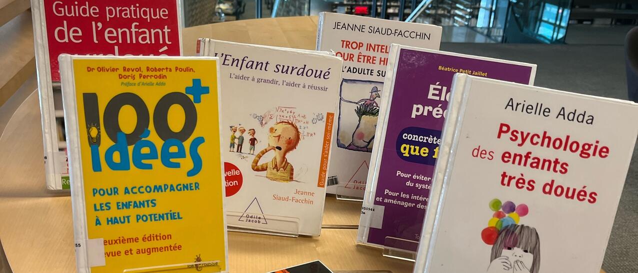 Sélection de livre sur les enfants surdoués.