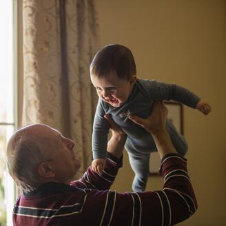 grand-père et petit-fils