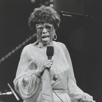 Ella Fitzgerald en concert.