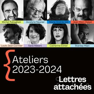 Visuel deuxième édition de Lettres Attachées avec les auteurs invités