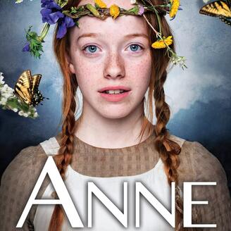 Une jeune fille, une couronne de fleurs sauvages sur la tête.