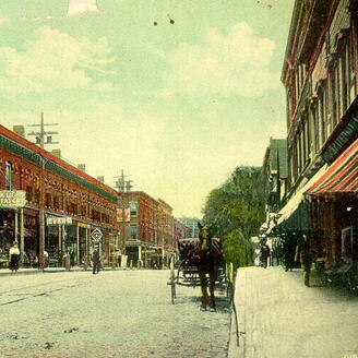 Rue sur laquelle se trouvent plusieurs manufactures.