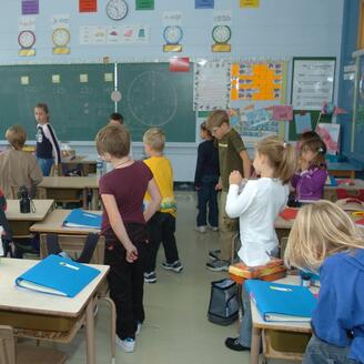 enfants dans une classe