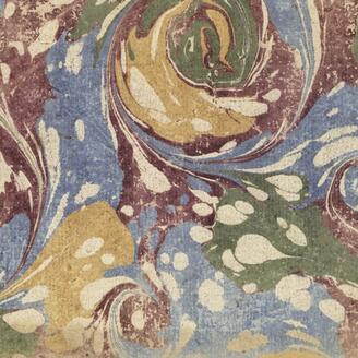 Garde de papier marbré à motif de spirales