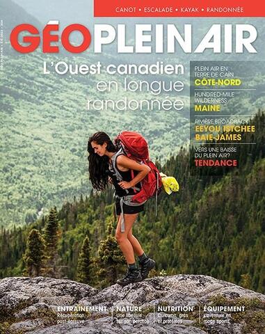 Couverture d'un numéro de la revue Géo plain air.