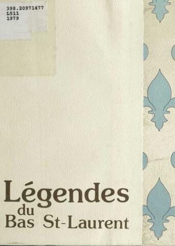 Page couverture de Légendes du Bas St-Laurent