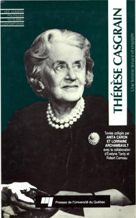 Page couverture du livre Thérèse Casgrain : une femme tenace et engagée