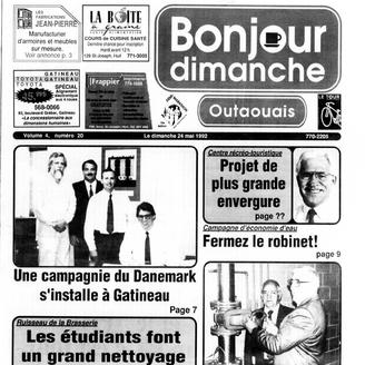 Page couverture du journal Bonjour Dimanche