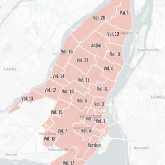 Visuel de la Carte-index des plans d'assurance-incendie de Montréal