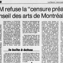 Le Devoir, mercredi 31 mai 1978, p. 13.