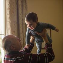 grand-père et petit-fils