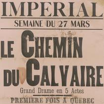 Affiche de la pièce Le Chemin du calvaire, 1922.