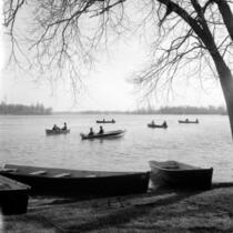 Site de pêche à la ligne à Dorion, 11-29 avril 1967.