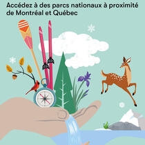 Empruntez un parc national - accédez à des parcs nationaux à proximité de Montréal et Québec.