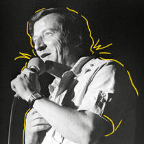 Photo d'archives de Jean Lapointe chantant sur scène