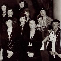 Les représentantes de la Ligue des droits de la femme en 1935